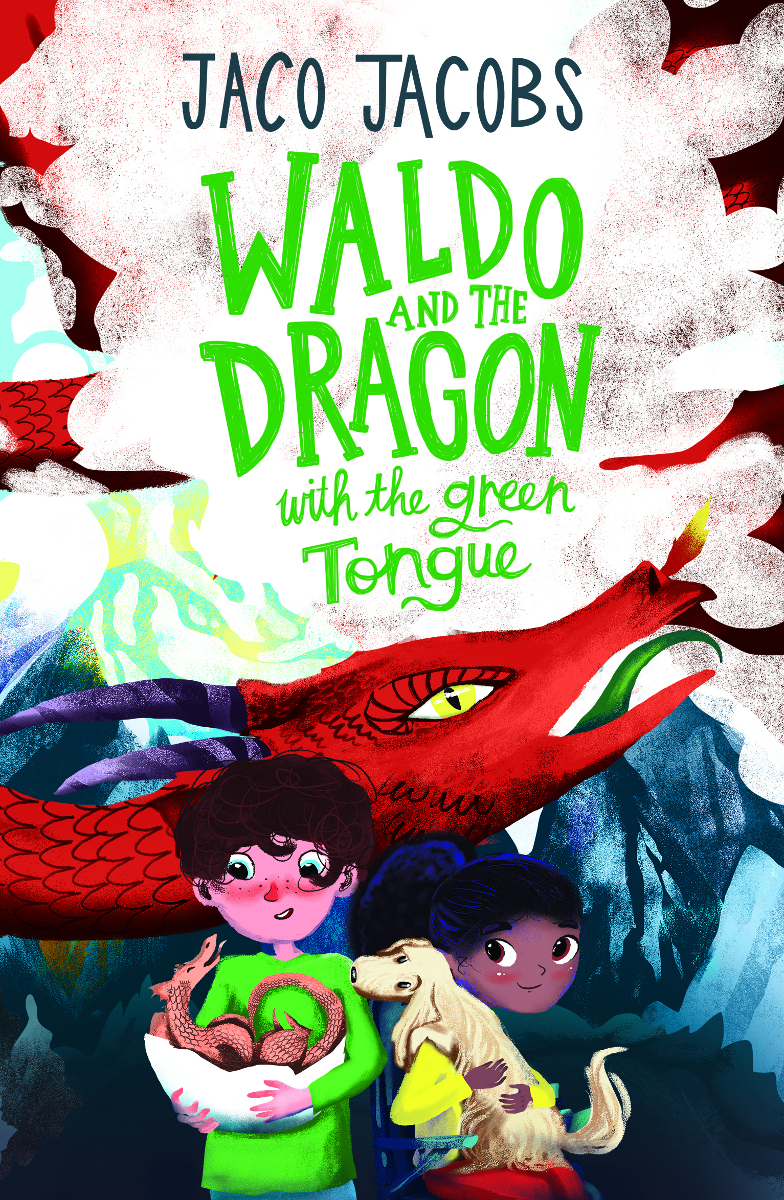 Waldo and the dragon with  the green tongue book cover