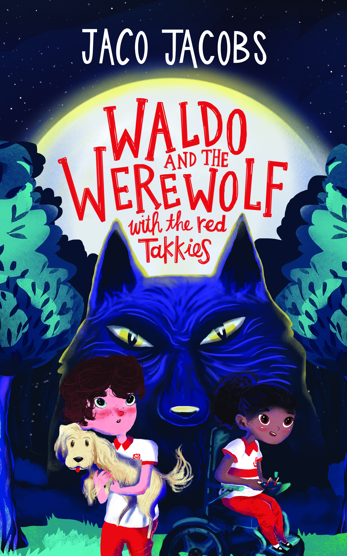 Waldo and the werewolf with the red takkies book cover