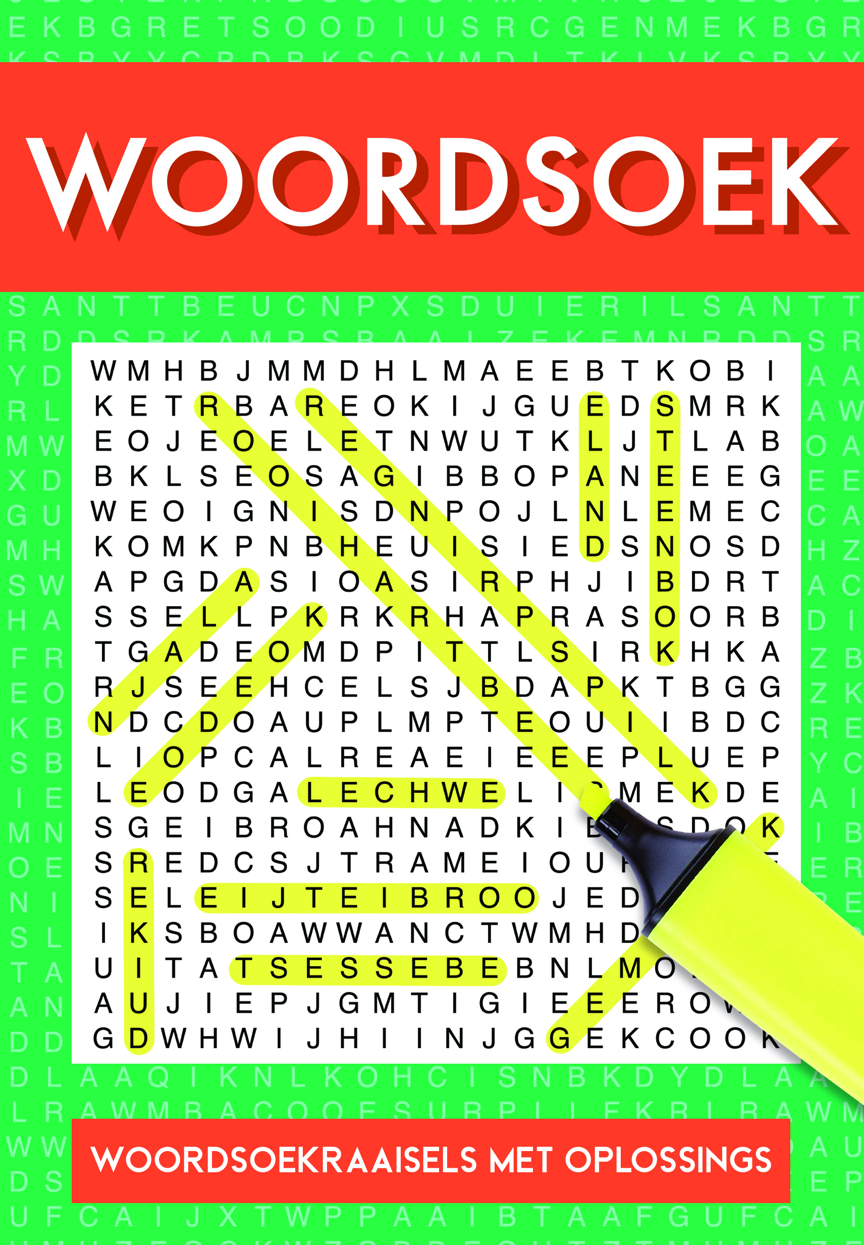 Book cover for Woordsoek: Woordsoekraaisels Met Oplossings
