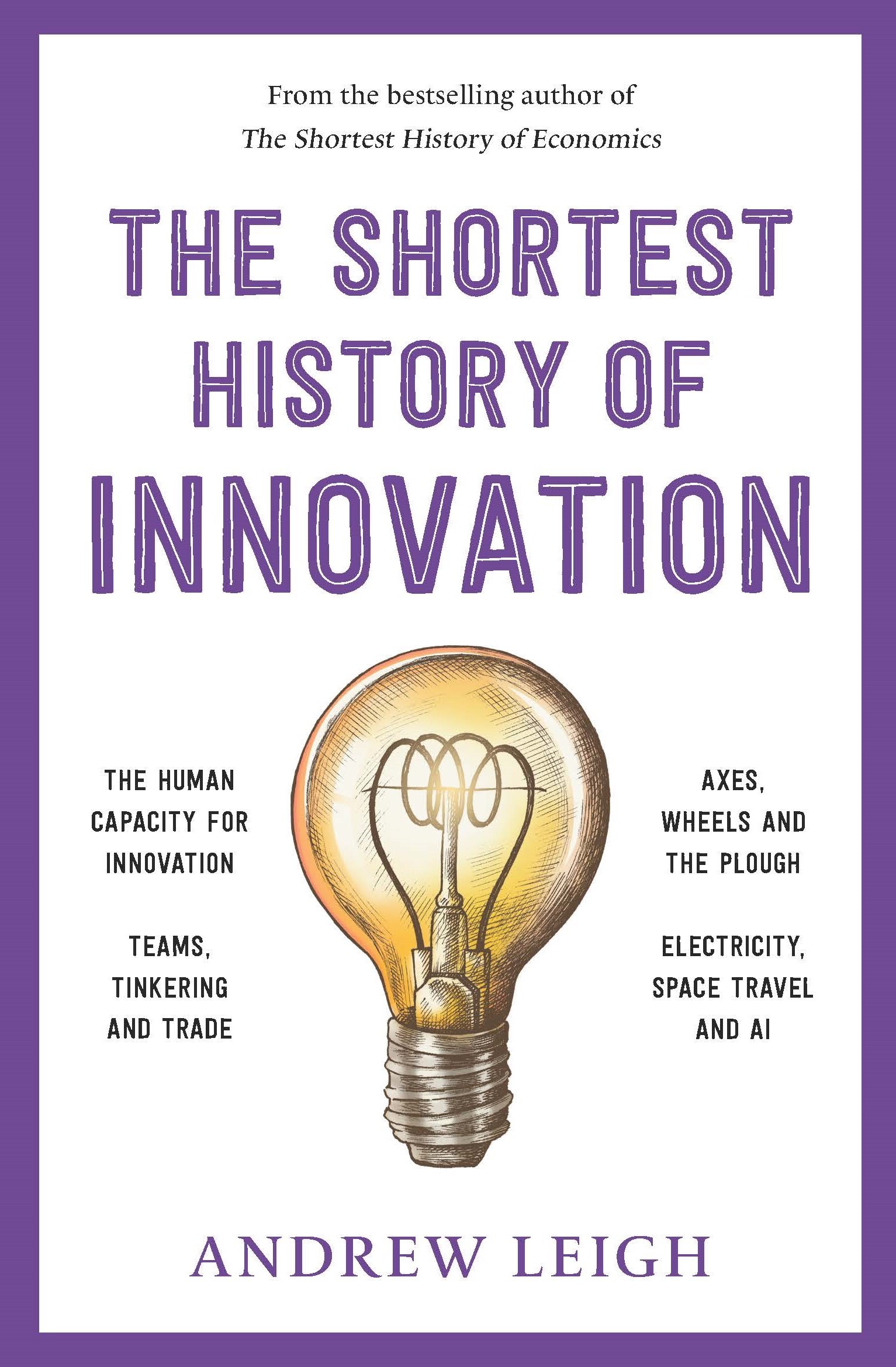 Book cover for The Shortest History of Innovation | from the bestselling author of The Shortest History of Economics